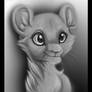 WIP Grayscale Cub Portrait