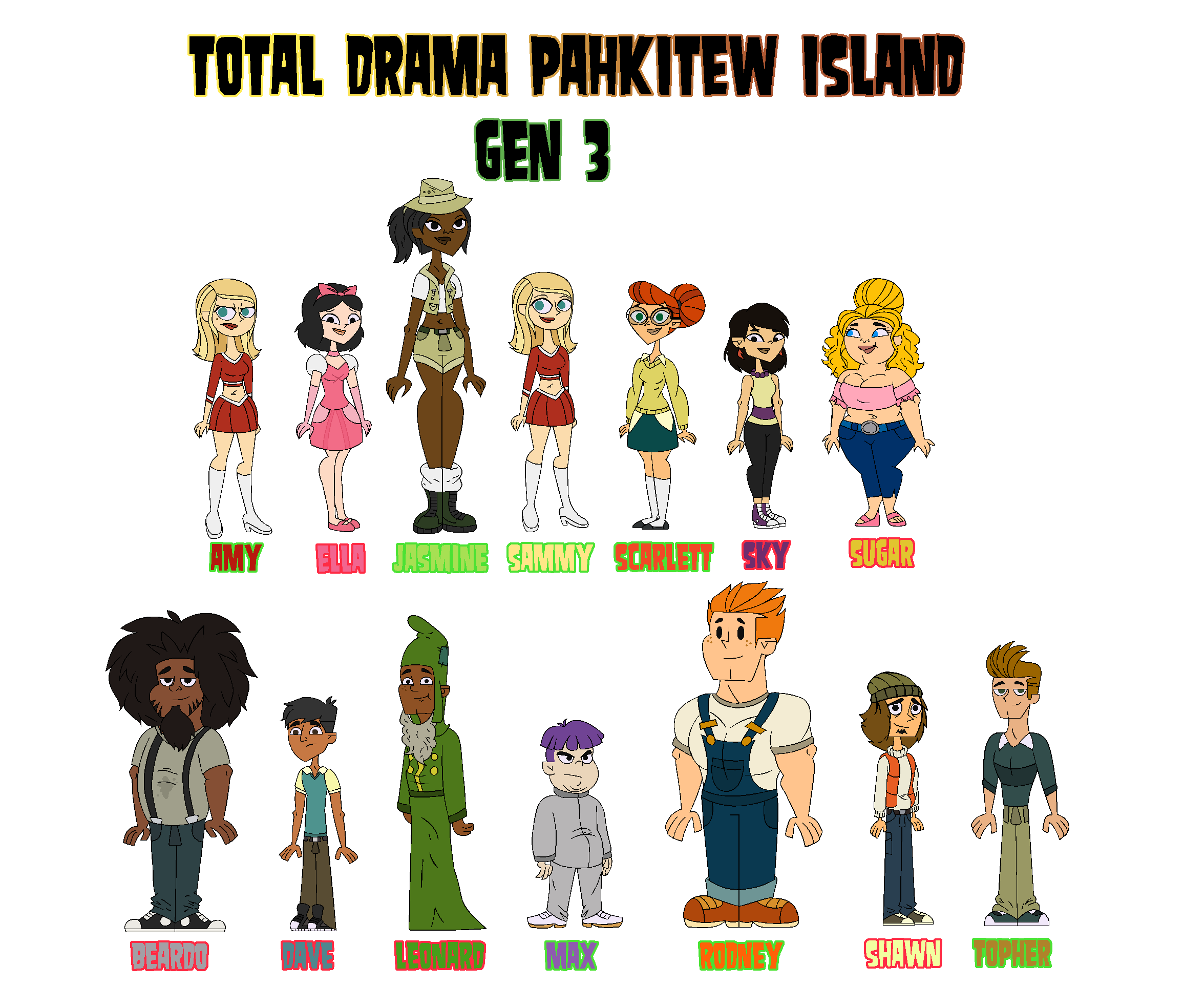 Drama Total : Meus Personagens 3 (Remake) by Desconekitado on DeviantArt