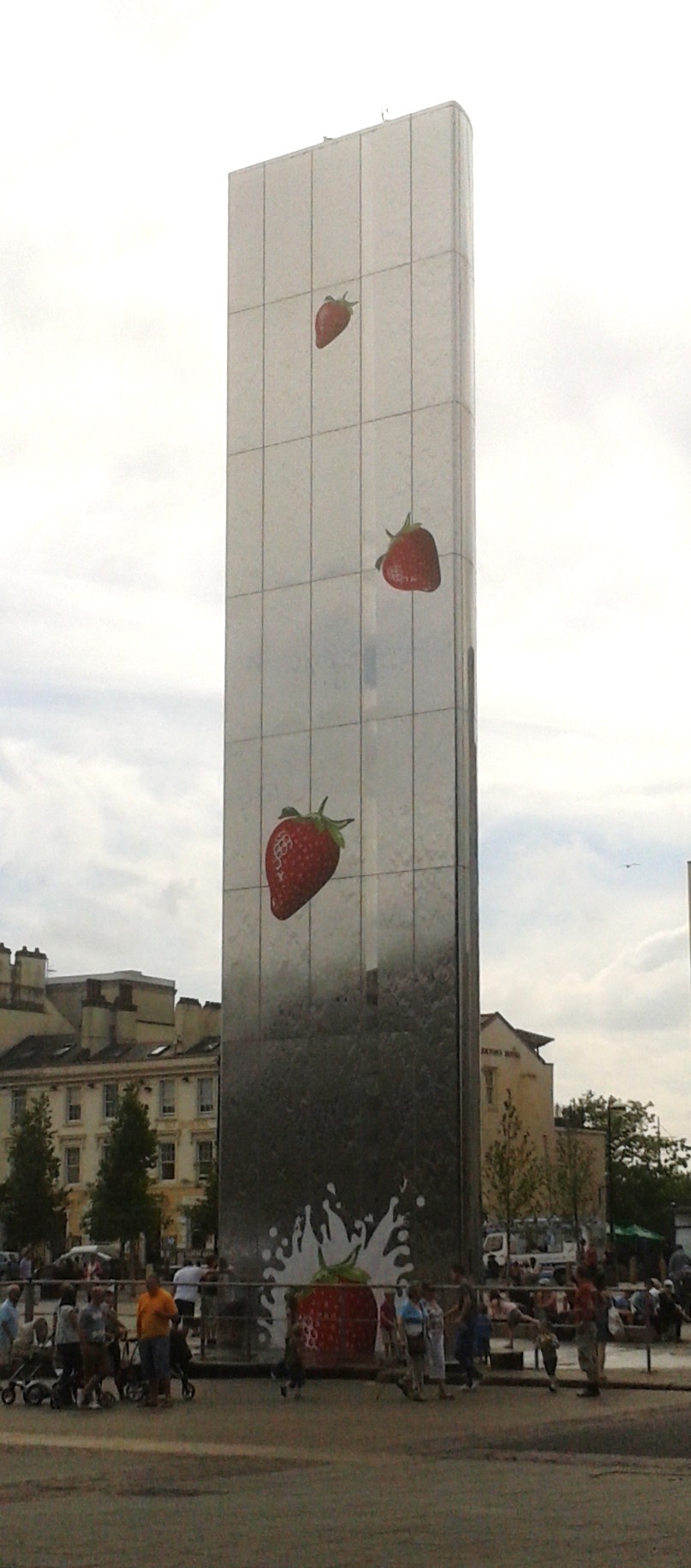 Strawberry Invasion at Cardiff Bay