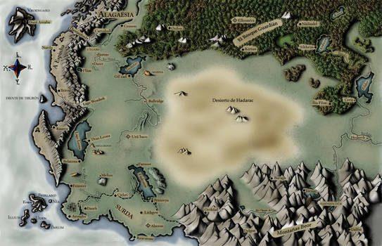 Alagaesia Map - Eragon