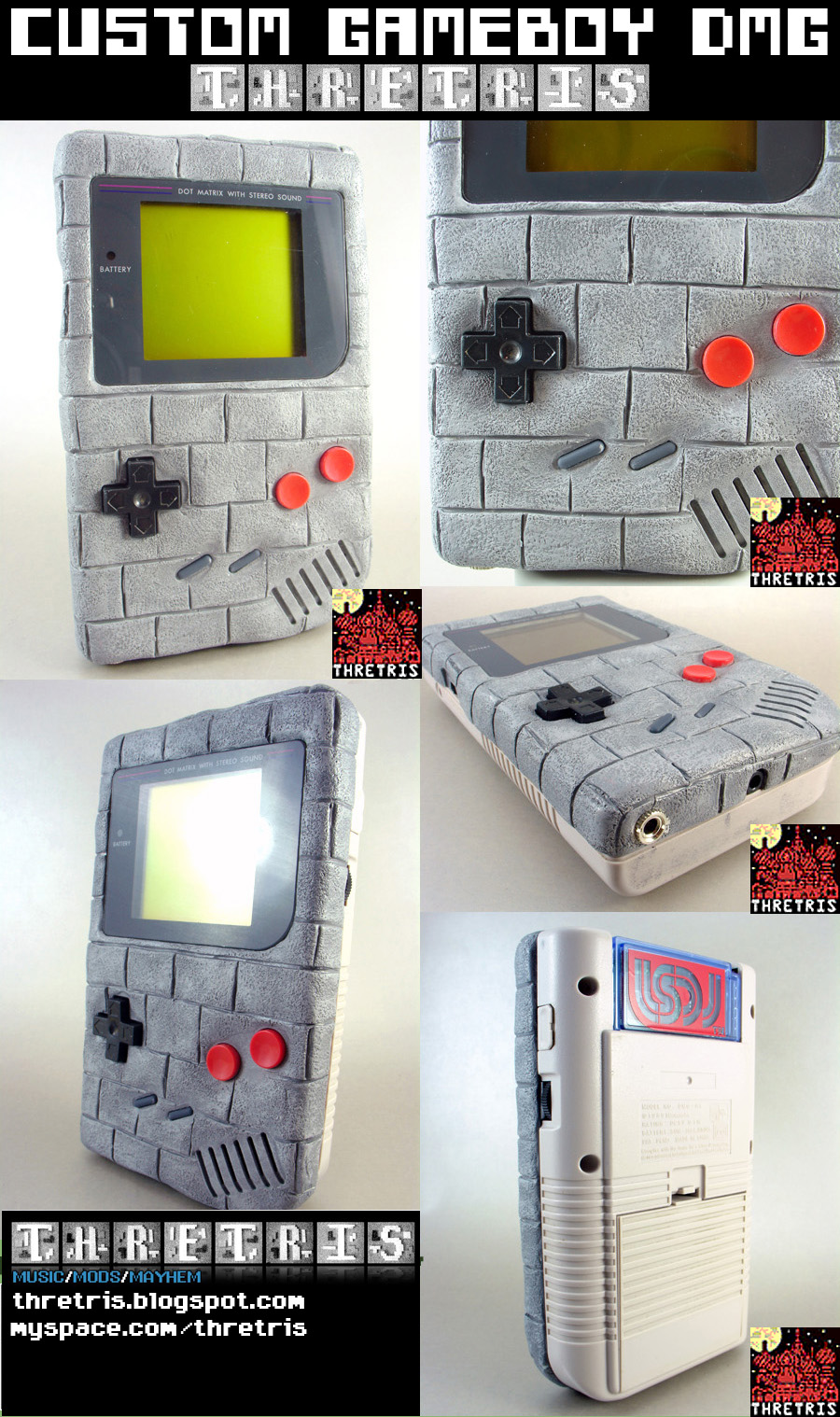 Sculpted brick Gameboy