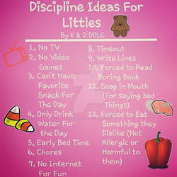 Discipline Ideas For Little - K and D DDLG