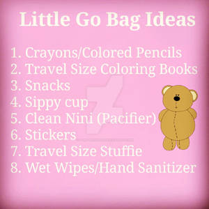 Little Go Bag Ideas - K and D DDLG