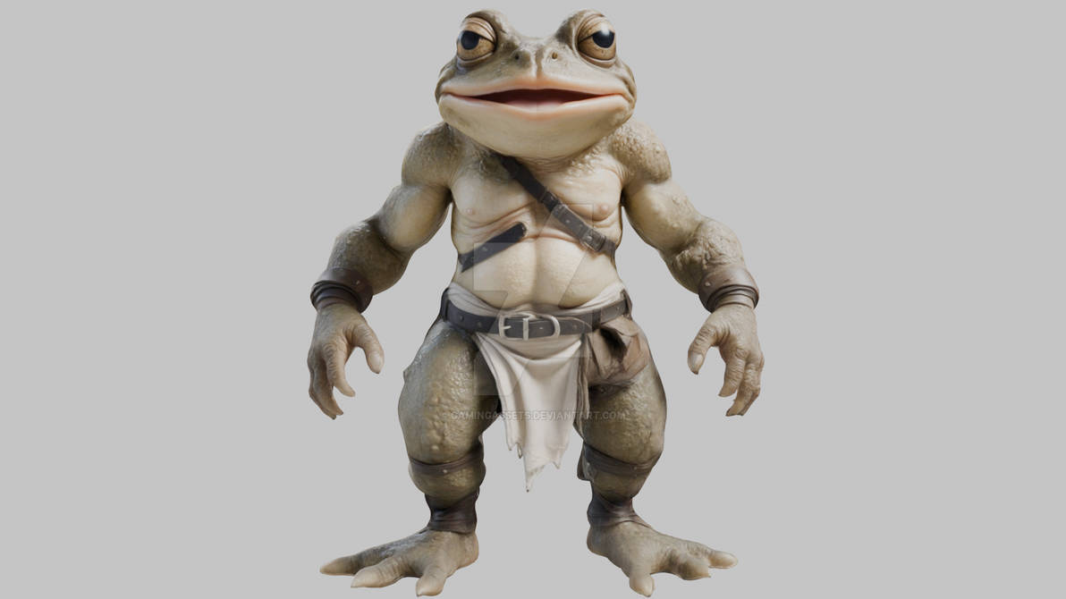 Muscular Humanoid Frog Warrior by GamingAssets on DeviantArt
