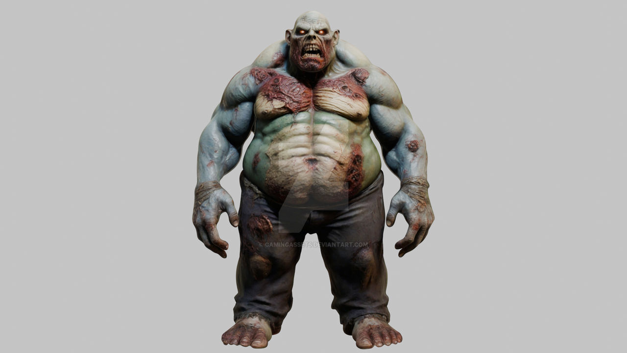 Bodybuilder Zombie Massive Muscular Zombie Beast by GamingAssets on DeviantArt