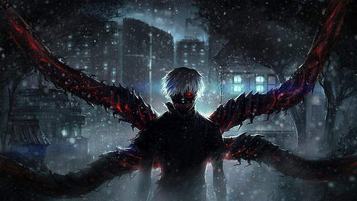 Wallpaper artwork, outdoor, anime, ken kaneki desktop wallpaper, hd image,  picture, background, 44e95b