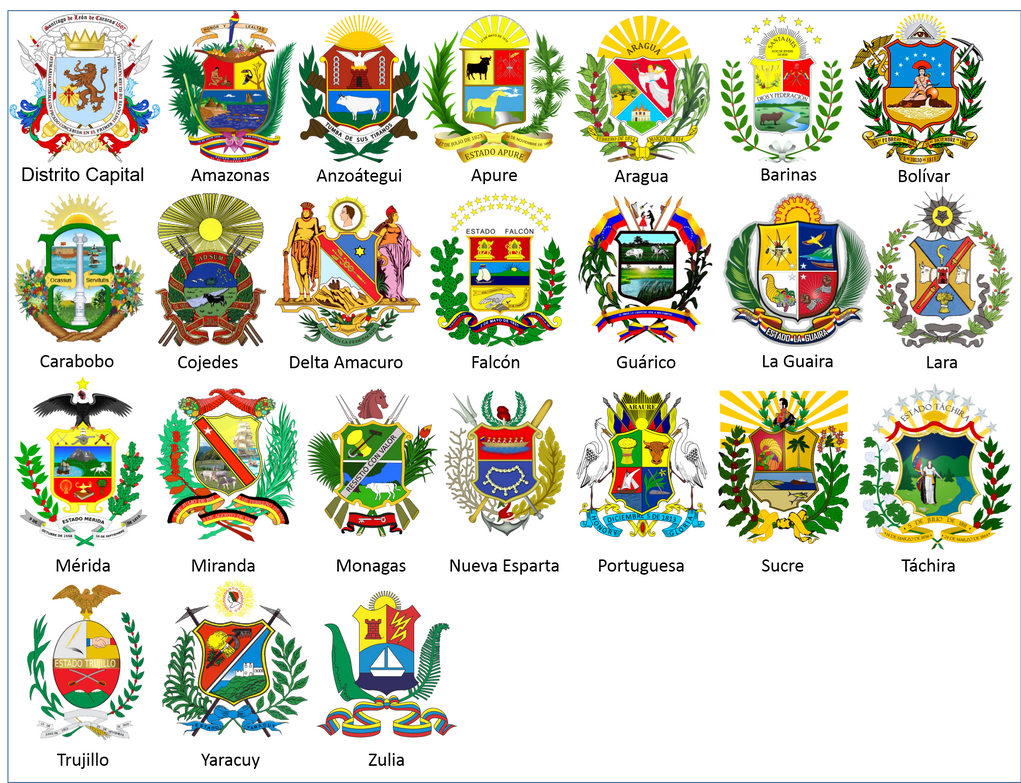 Escudos de los Estados de Venezuela by luis1708 on DeviantArt