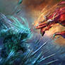 Elemental VS Dragon!