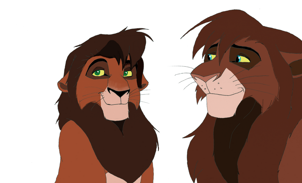 Kovu and his father by Katashi95 on DeviantArt