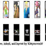 One Piece Bookmarks