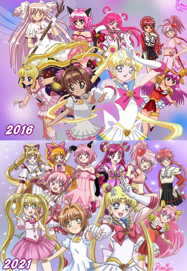 Magical Girls comparison by DreaMarii06 on DeviantArt