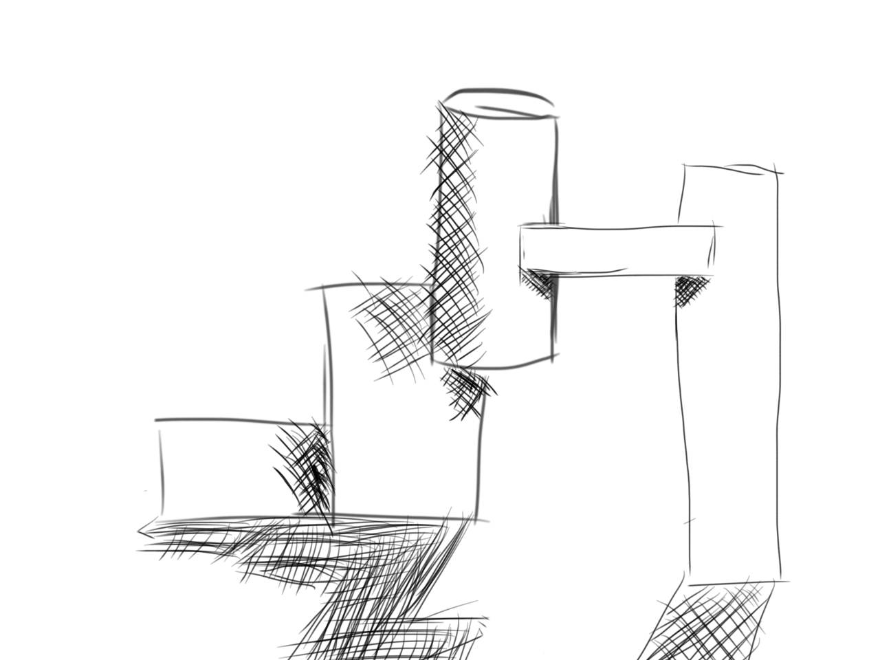 Cross Hatching Building Design CROSS HATCHING TECHNIQUE 1 by maytag720 on DeviantArt