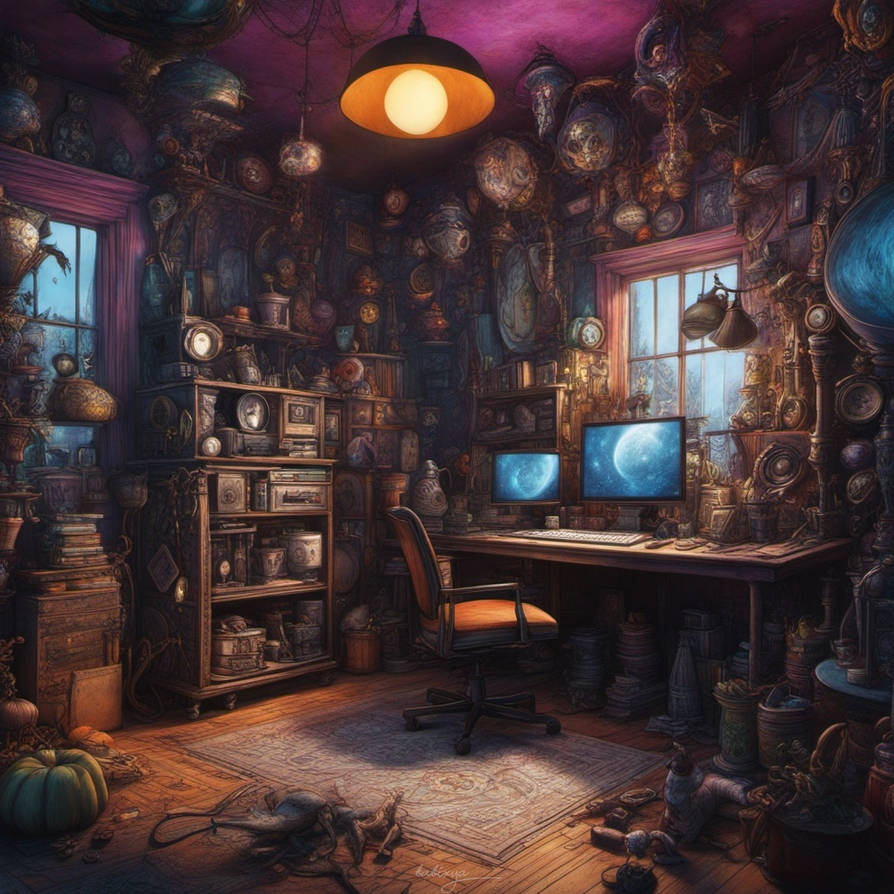 tim burton style crazy computer by babixya on DeviantArt