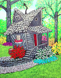 Flower Garden Fairy House