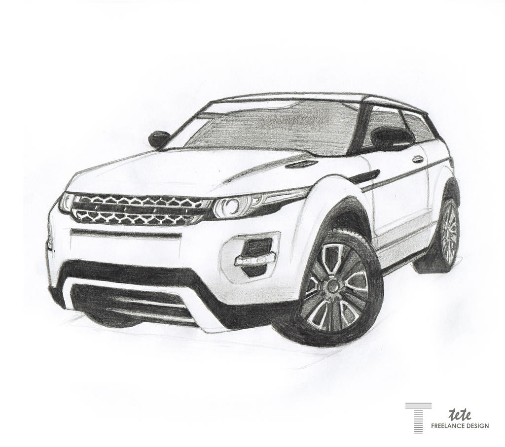 Range Rover Evoque Drawing by iFaze on DeviantArt