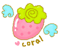 a strawberry gift for coral