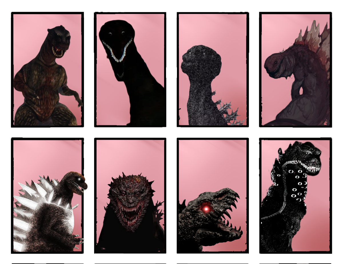 Godzilla All Types GODZILLA'S VARIANTS (ANALOG HORROR) by Assaultwar04 on DeviantArt