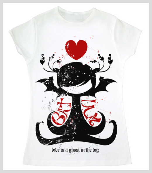 LOVE IS A GOSTH IN THE FOG TEE