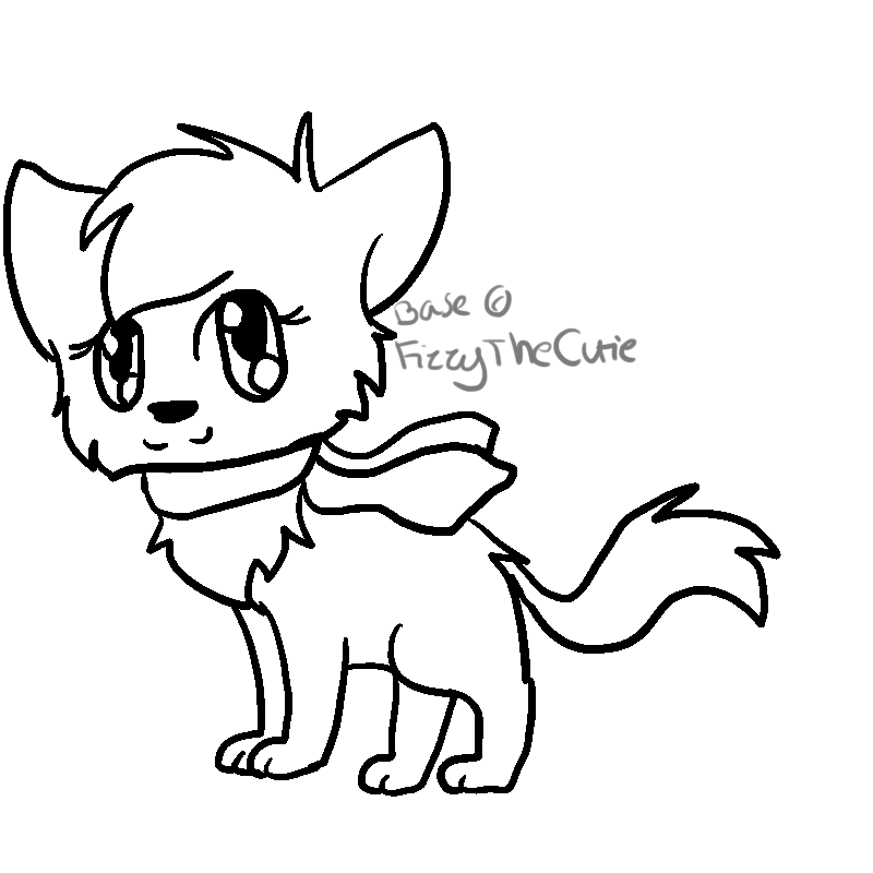 Kitty wif scarf base