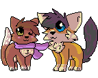 Fizzy and Fox by indieroses