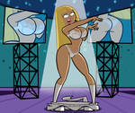 Commmission: Britney Britney Wardrobe Malfunction by grimphantom