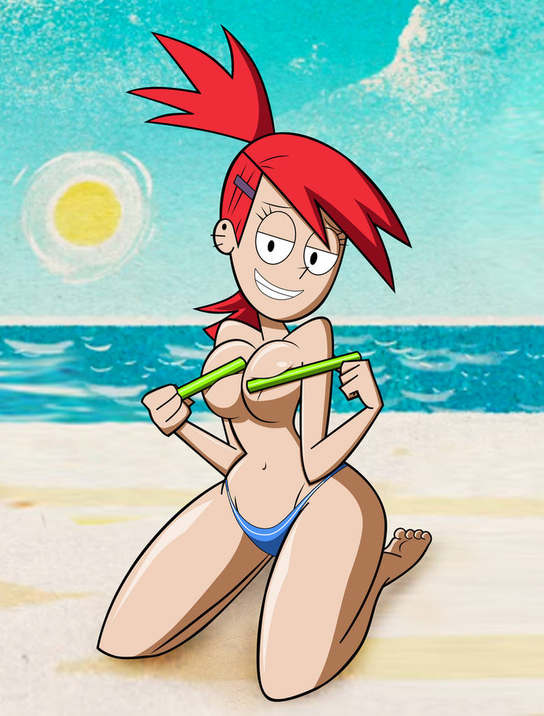 Commission: Beach Topless Frankie Foster by grimphantom on DeviantArt. 