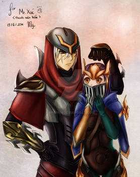 Zed and Quinn - LoL fan art