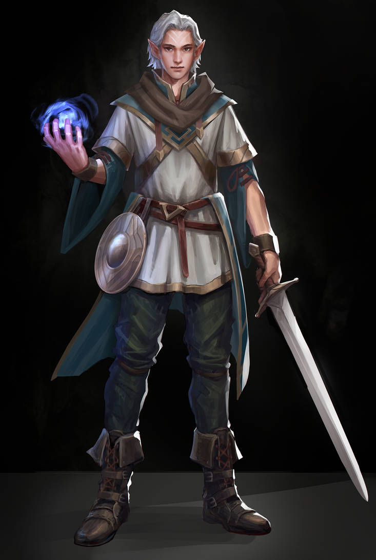 Rel - Half elf Bladesinger by bachzim on DeviantArt