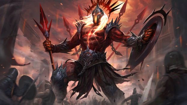 Ares - God Of War - Art For Mytheria Card Game
