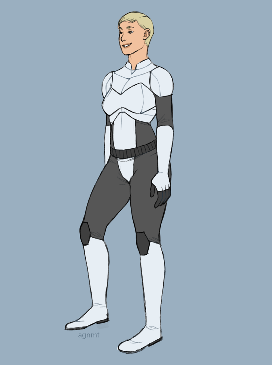 Amber Human Military Elite Armor concept