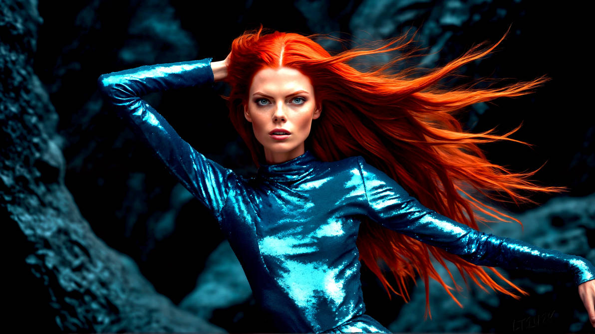Kristie Kline hanging out with the Lava Rock by LT1428 on DeviantArt