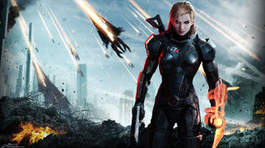 ME3 Reapers Falling - Female Shepard