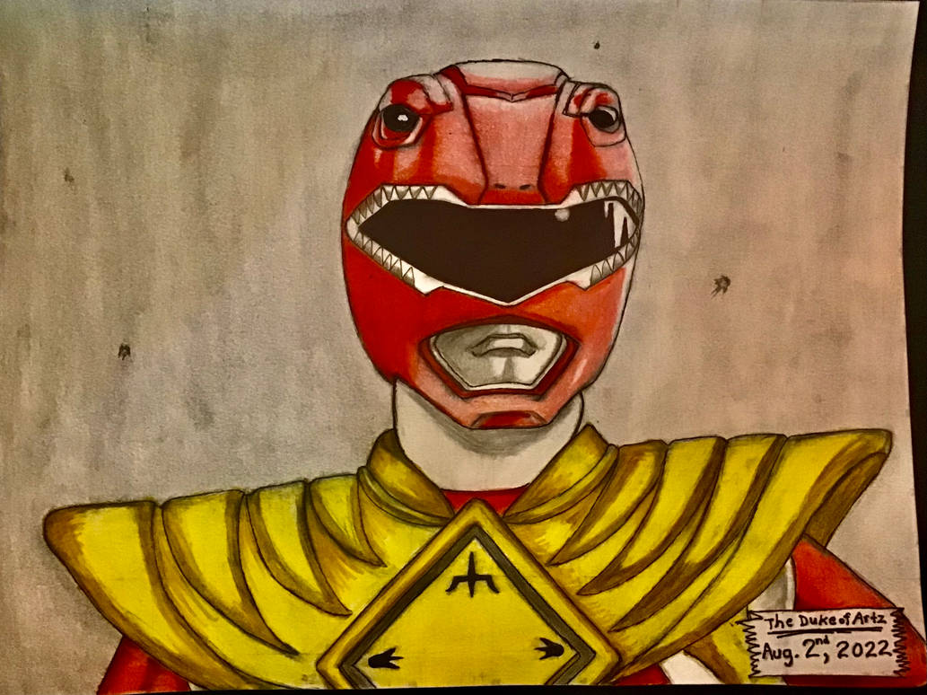 The Red Ranger with Dragon Shield by Hartzler35 on DeviantArt