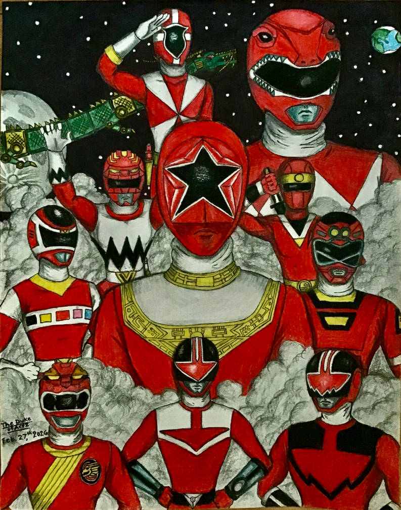 Every Red Ranger Face 10 Red Rangers/Forever Red by Hartzler35 on DeviantArt