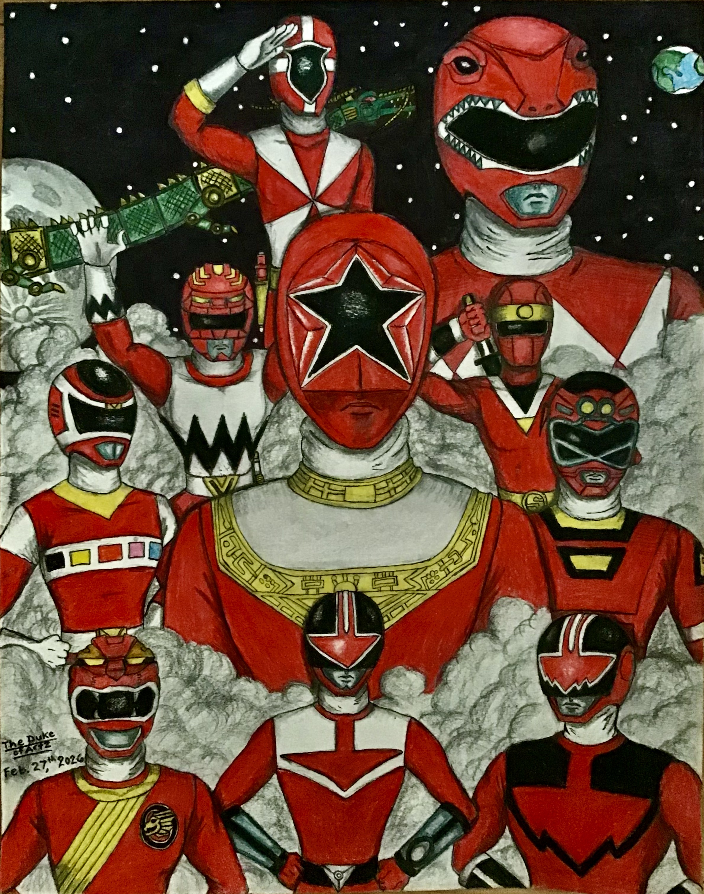 10 Red Rengers 10 Red Rangers/Forever Red by Hartzler35 on DeviantArt
