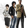 Takayuki and his foster parents, Mirei and Majima.