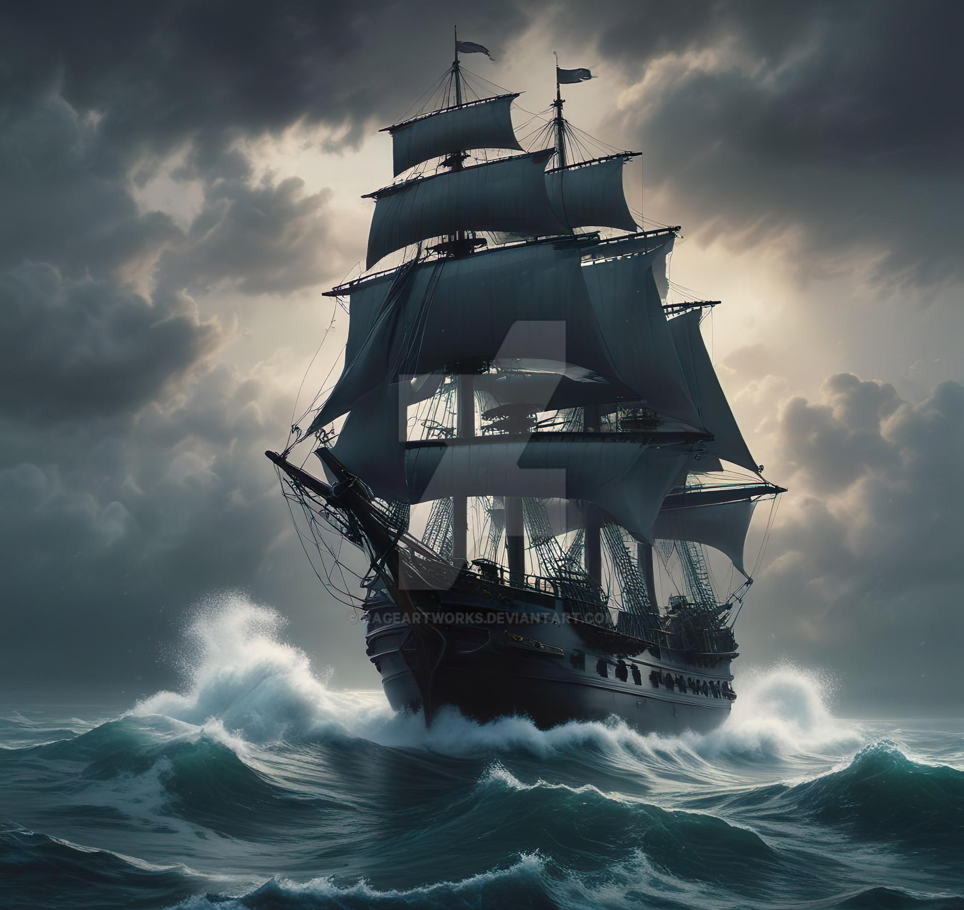 Pirate ship by Rageartworks on DeviantArt