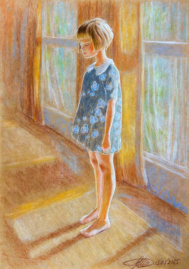 In the sunbeam