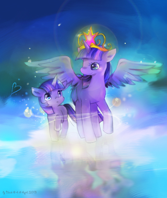 Princess Twilight Sparkle meet small Twilight