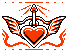 Pixel art of Valentine's Day 2018