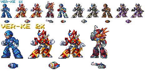 X,Zero,Axl ver.ke (X4~6 Style, Mockup Only)