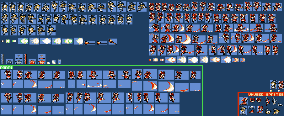 Spiritia and Freudia Sprite Sheet (RKS NEW Style) by hansungkee on
