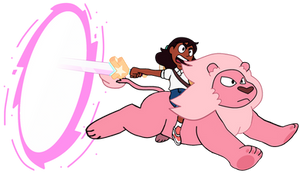 Connie Maheswaran (with Pink Lion)