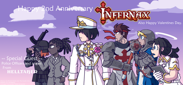 Infernax 2nd Anniversary (Valentines Day Art)
