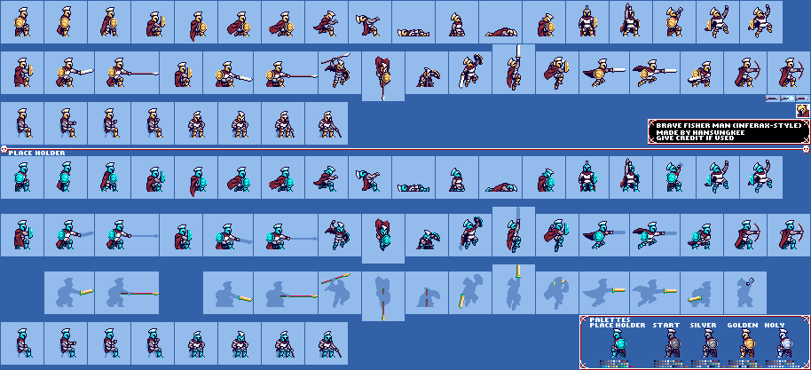 Brave Fishman the Brave Fishman (Curse of Issyos) Infernax Style by hansungkee on ...
