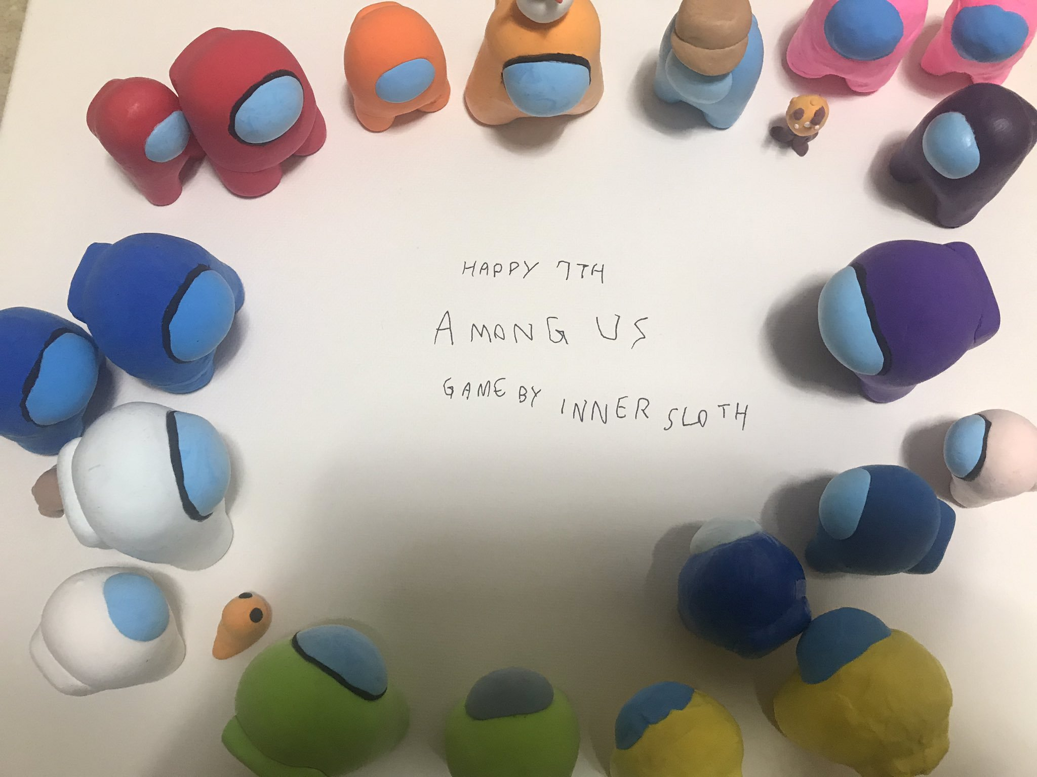 Anonymous Clay Clay Made : Happy 7th Anniversary AMONG US! by hansungkee on DeviantArt
