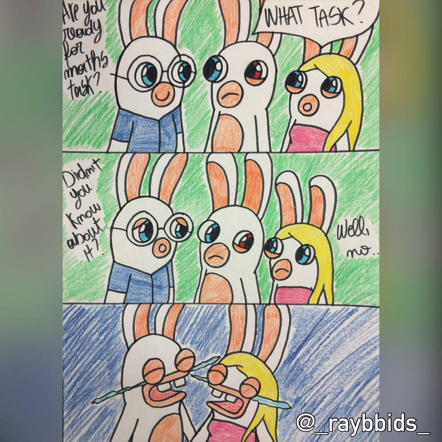 Rabid Math Rabbids comic: Math Task by raybbids on DeviantArt