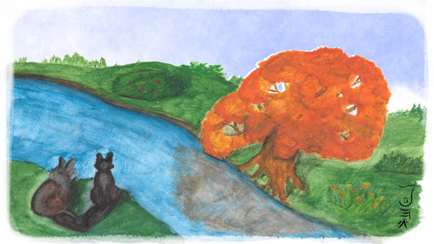 Foxes On The River