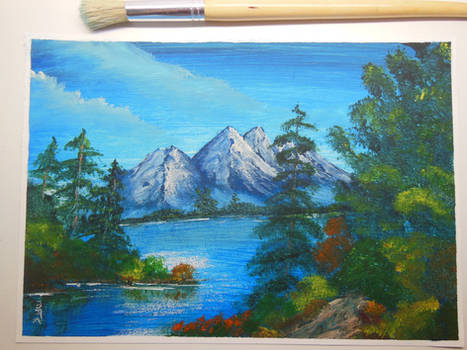 blue like me #Tutorial Bob Ross