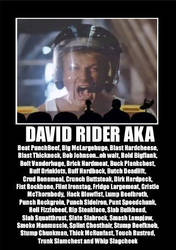 David Rider and his many nicknames